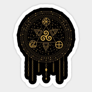 Triskele - Earth, Sea & Sky | Pagan Symbol Sticker